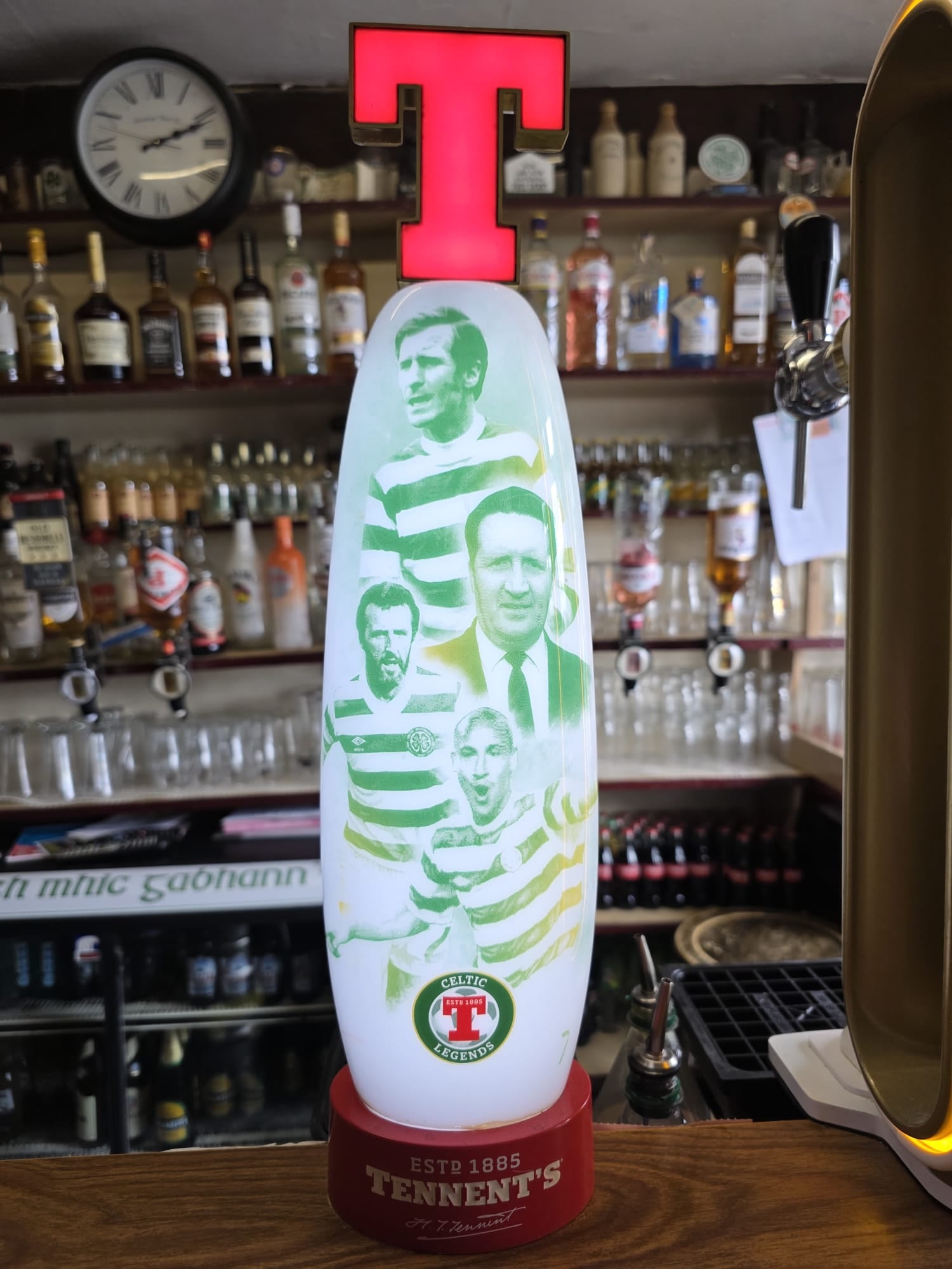 Celtic Legends Tennent's tap at McGowan's, Redcastle